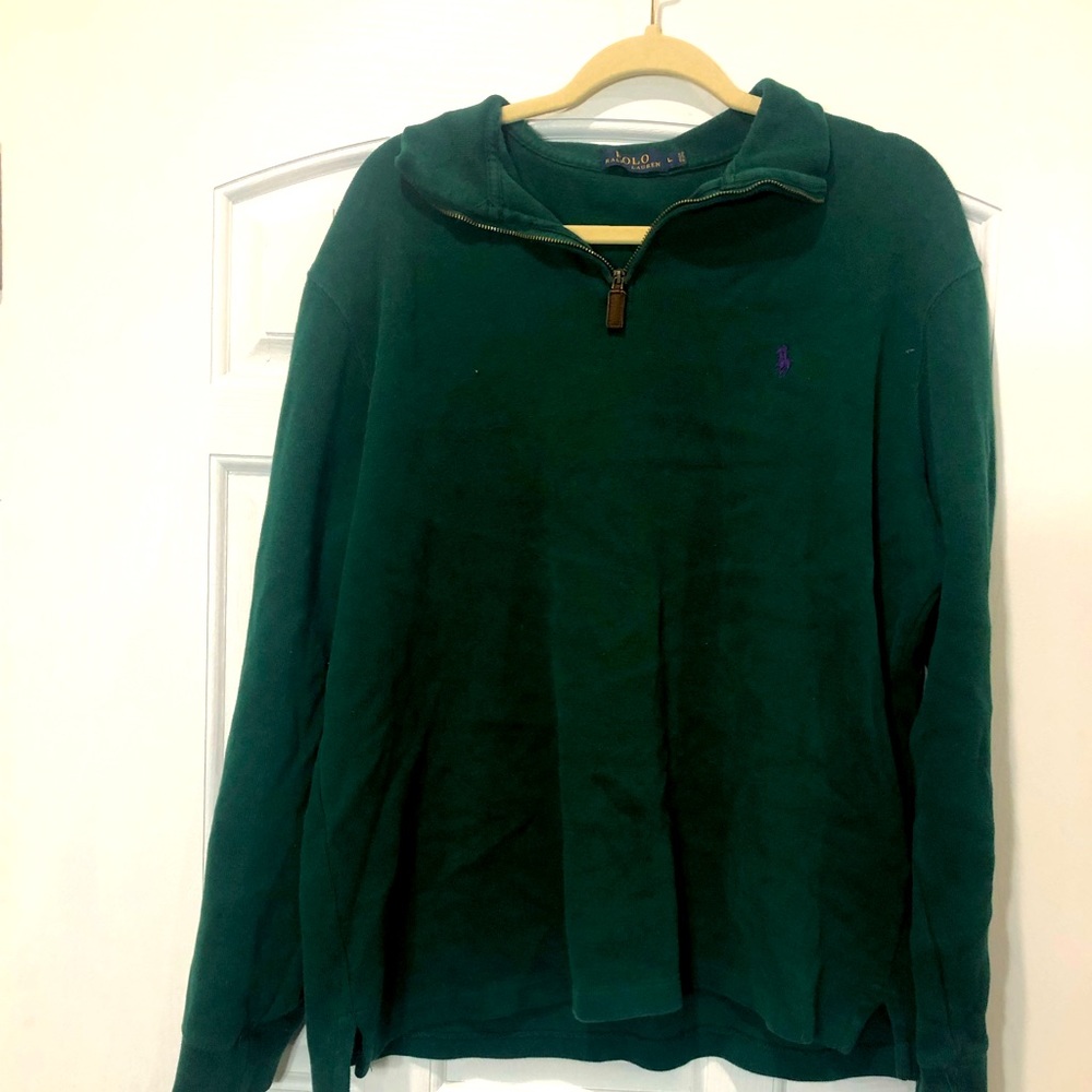 Forest green pull over